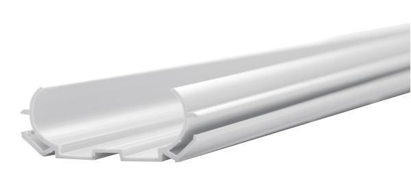 1m Trägerschiene für Zentralstaubsauger - Flachrohr 25mm 1m Trägerschiene für Zentralstaubsauger - Flachrohr 25mm